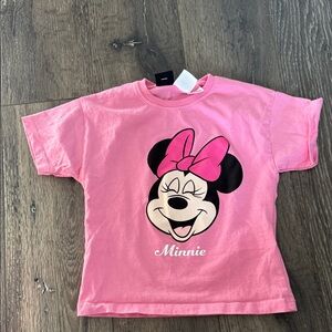Zara Pink Minnie Mouse Kids T-Shirt